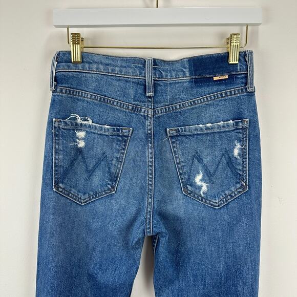 Mother Superior The Tomcat Jeans Blue Playing with Scissors Ankle Straight US 25 - Picture 10 of 16